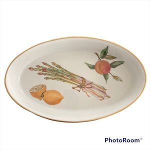 ROYAL WORCESTER Evesham Gold  10 1/2" Oval Baker Baking Dish